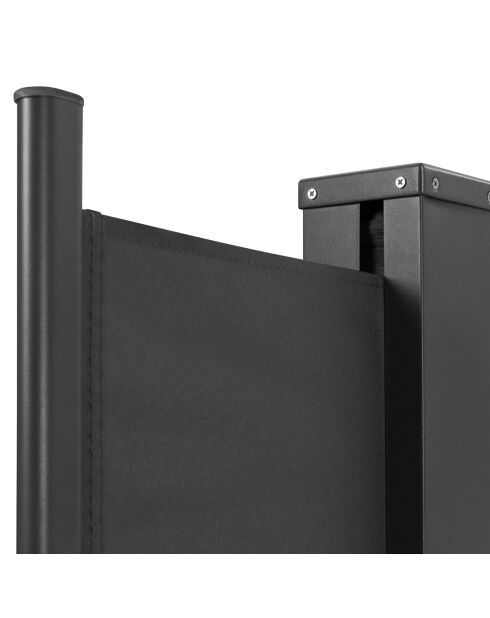Paravent rétractable occultant gris anthracite - 400xx180 cm