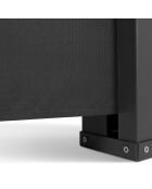 Paravent rétractable occultant gris anthracite - 400xx180 cm