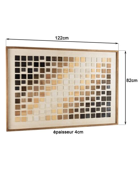 Décoration murale dégradé de Mosaïque dégradé - 122x82 cm