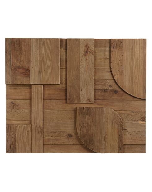 Décoration murale A formes géométriques bois - 98x80 cm