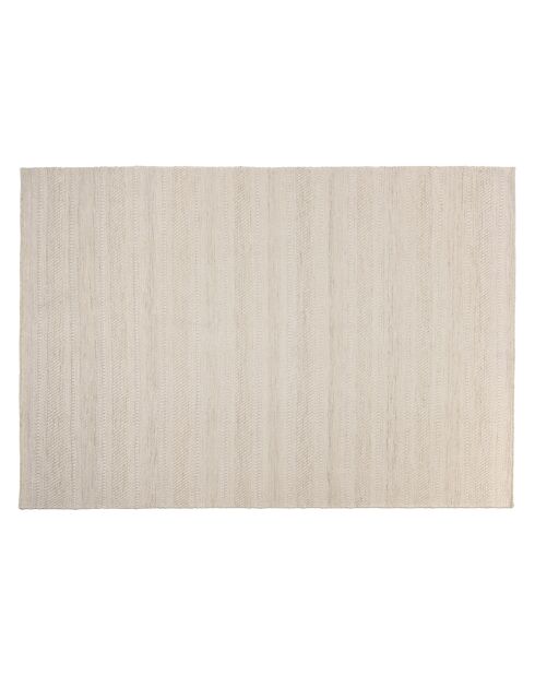 Tapis en Laine texturée Sacha beige - 290x200 cm