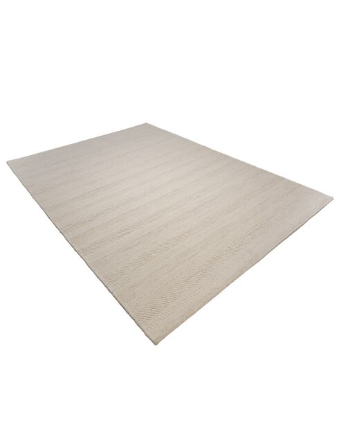 Tapis en Laine texturée Sacha beige - 290x200 cm