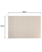 Tapis en Laine texturée Sacha beige - 290x200 cm