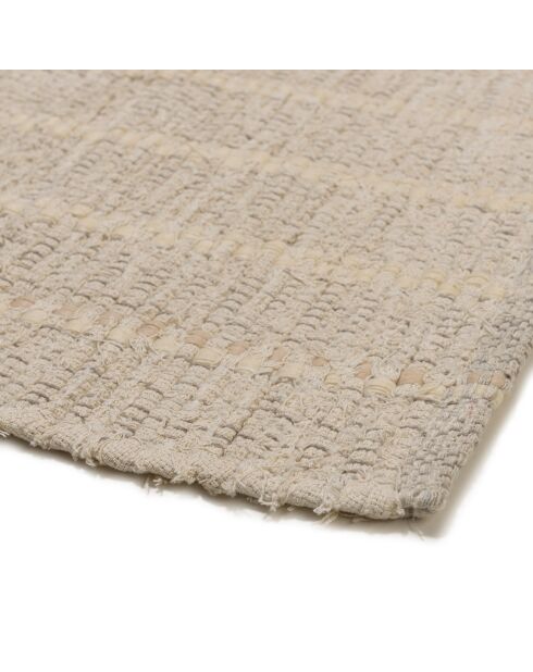 Tapis en Coton recyclé Sacha ivoire - 230x160 cm