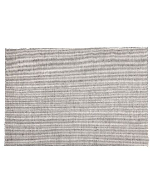 Tapis en Laine tissée Quentin blanc/gris - 230x160 cm