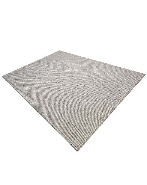 Tapis en Laine tissée Quentin blanc/gris - 230x160 cm