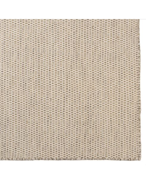 Tapis en Laine tissée Quentin blanc/marron chiné - 230x160 cm