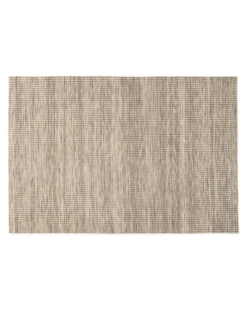 Tapis en Laine tissée Quentin blanc/kaki - 230x160 cm