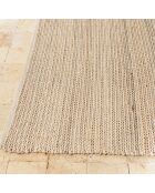 Tapis en Jute & Coton Quentin sable/ivoire/noir - 230x160 cm