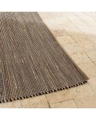 Tapis en Jute & Coton Quentin sable/noir - 230x160 cm