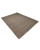 Tapis en Jute & Coton Quentin sable/noir - 290x200 cm