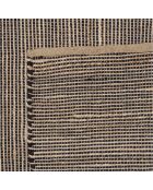 Tapis en Jute & Coton Quentin sable/noir - 230x160 cm