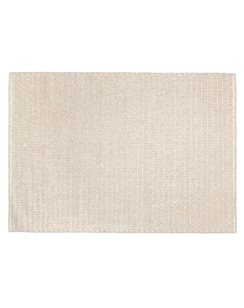 Tapis en Laine tissée Quentin beige - 230x160 cm