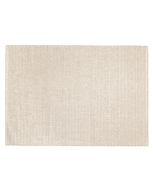 Tapis en Laine tissée Quentin beige - 230x160 cm