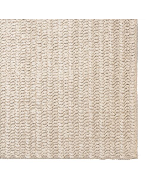 Tapis en Laine tissée Quentin beige - 230x160 cm