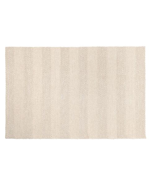 Tapis en Laine tissée Quentin beige - 230x160 cm