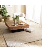 Tapis en Laine tissée Quentin beige - 230x160 cm