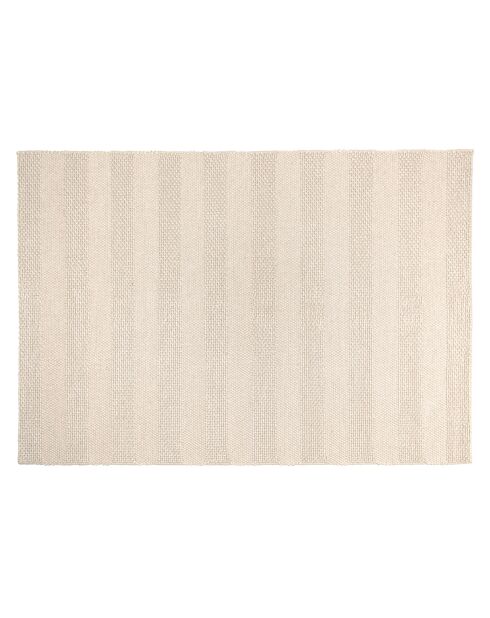 Tapis en Laine tissée Quentin beige - 290x200 cm