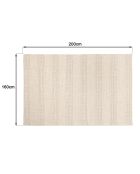 Tapis en Laine tissée Quentin beige - 230x160 cm