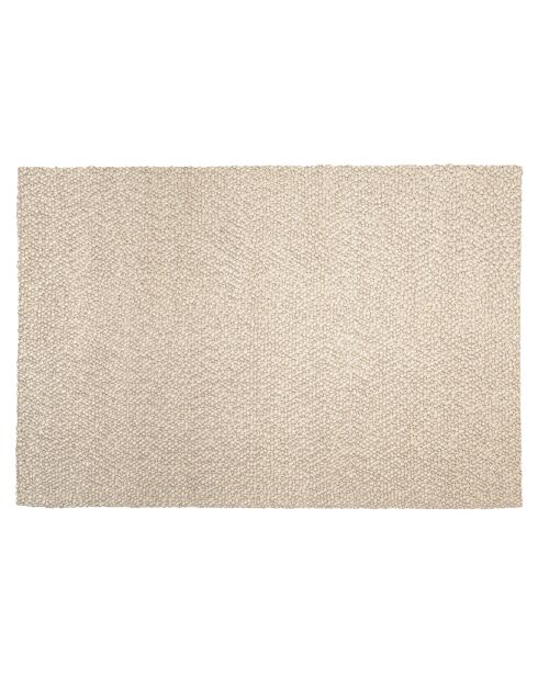 Tapis en Laine bouclée Quentin beige - 230x160 cm