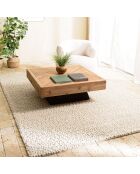 Tapis en Laine bouclée Quentin beige - 230x160 cm