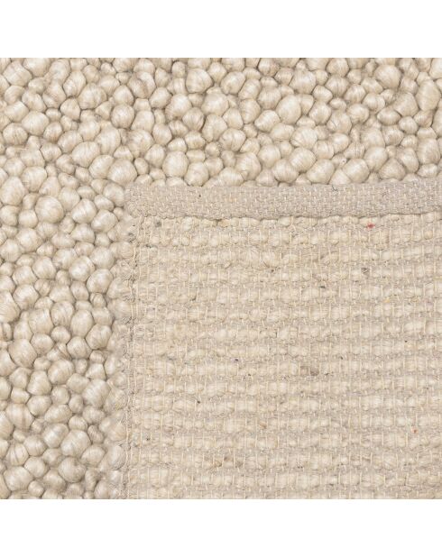 Tapis en Laine bouclée Quentin beige - 230x160 cm