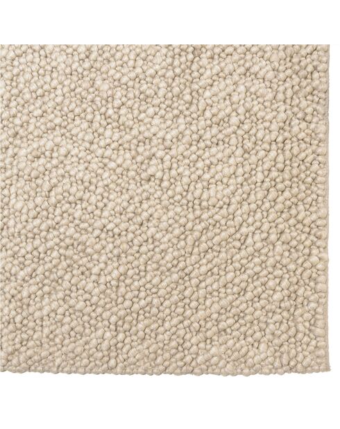 Tapis en Laine bouclée Quentin beige - 230x160 cm