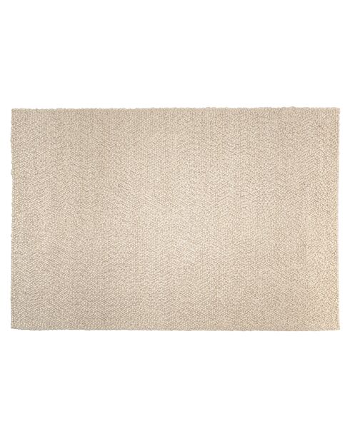 Tapis en Laine bouclée Quentin beige - 290x200 cm