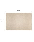 Tapis en Laine bouclée Quentin beige - 290x200 cm