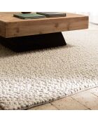 Tapis en Laine bouclée Quentin beige - 230x160 cm