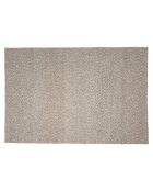 Tapis rectangulaire en Laine bouclée Quentin taupe - 230x160 cm