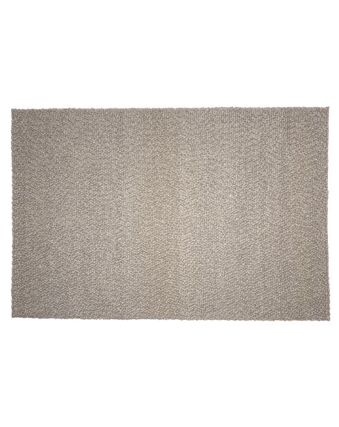 Tapis en Laine bouclée Quentin taupe - 290x200 cm