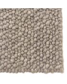 Tapis rectangulaire en Laine bouclée Quentin taupe - 230x160 cm