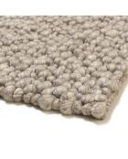 Tapis rectangulaire en Laine bouclée Quentin taupe - 230x160 cm