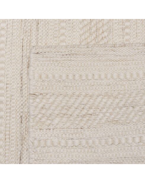 Tapis en Laine texturée Sacha beige - 290x200 cm