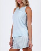 Canotta pigiama e pantaloncini blu