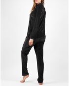 Pyjama T-Shirt Manches Longues & Pantalon noir