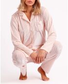 Pyjama T-Shirt Manches Longues & Pantalon rose