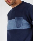 Pyjama T-Shirt Manches Longues & Pantalon bleu