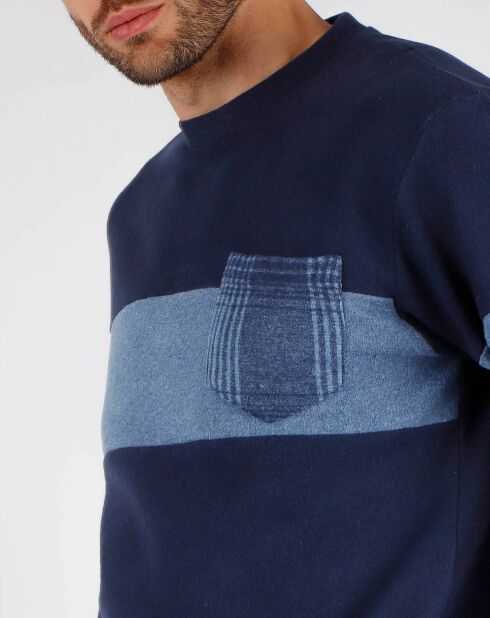 Pyjama T-Shirt Manches Longues & Pantalon bleu