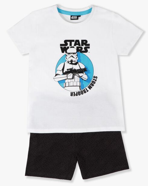 Pyjama T-Shirt & Short blanc