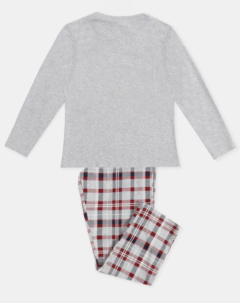 Pyjama T-Shirt Manches Longues & Pantalon jasper gris