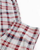 Pijama, camiseta de manga larga y pantalones de jaspe gris
