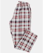 Pijama, camiseta de manga larga y pantalones de jaspe gris