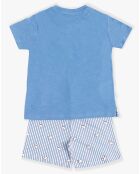 Pyjama T-Shirt & Short bleu