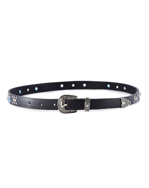Ceinture en Cuir Discopop noire