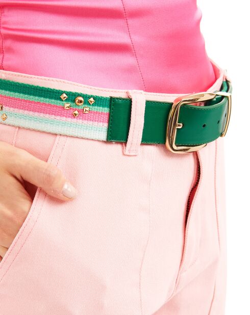 Ceinture en Cuir Eneko verte