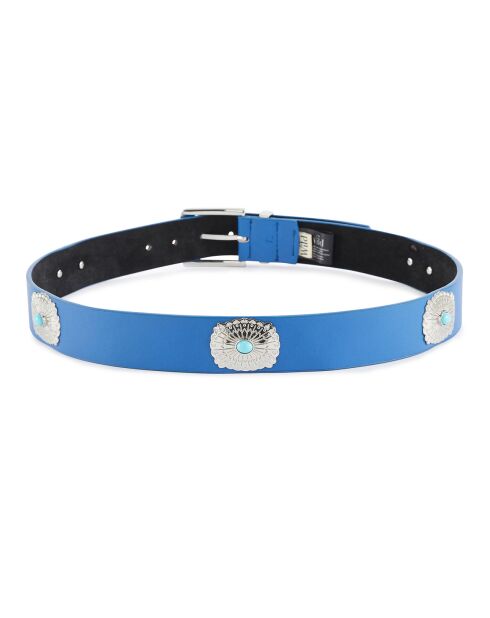 Ceinture en Cuir Kishi bleue