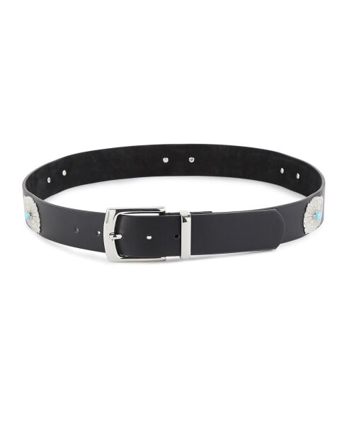 Ceinture en Cuir Kishi noire