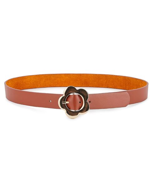 Ceinture en Cuir Power marron